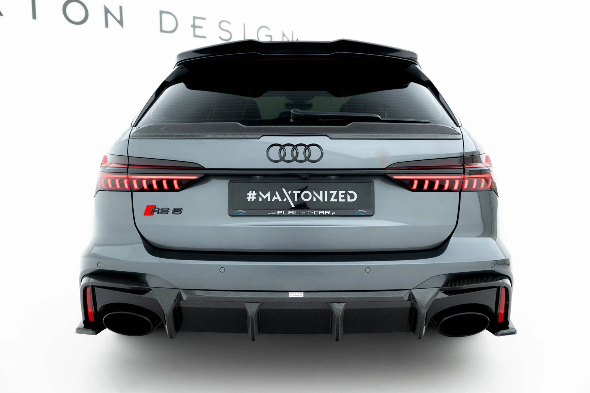Carbon Fiber Rear Diffuser Audi RS6 C8 - Image 2
