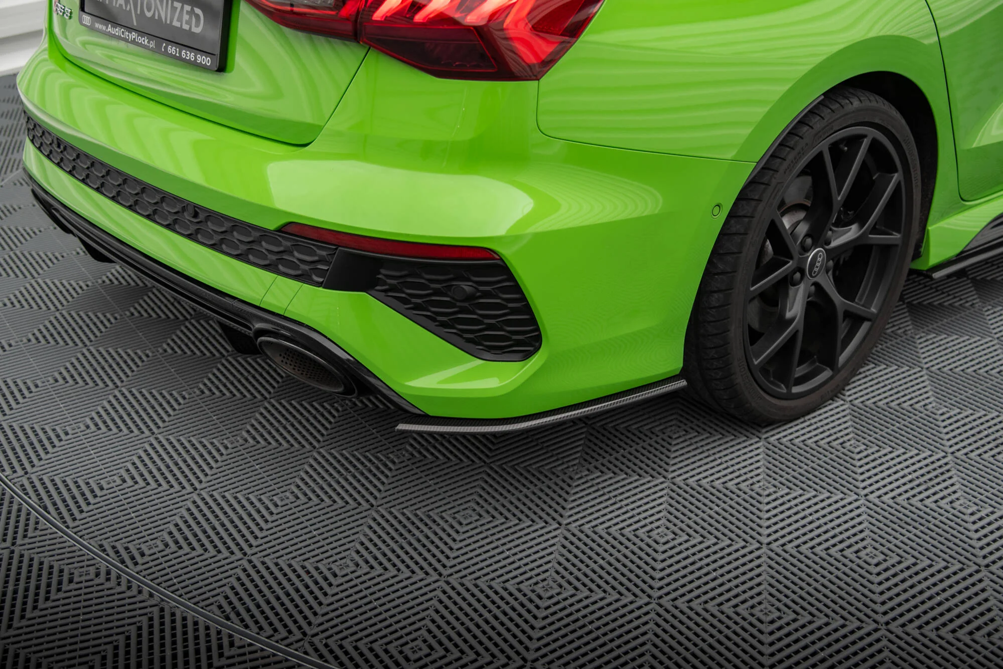 CARBON FIBER REAR SIDE SPLITTERS AUDI RS3 SEDAN 8Y - Image 3