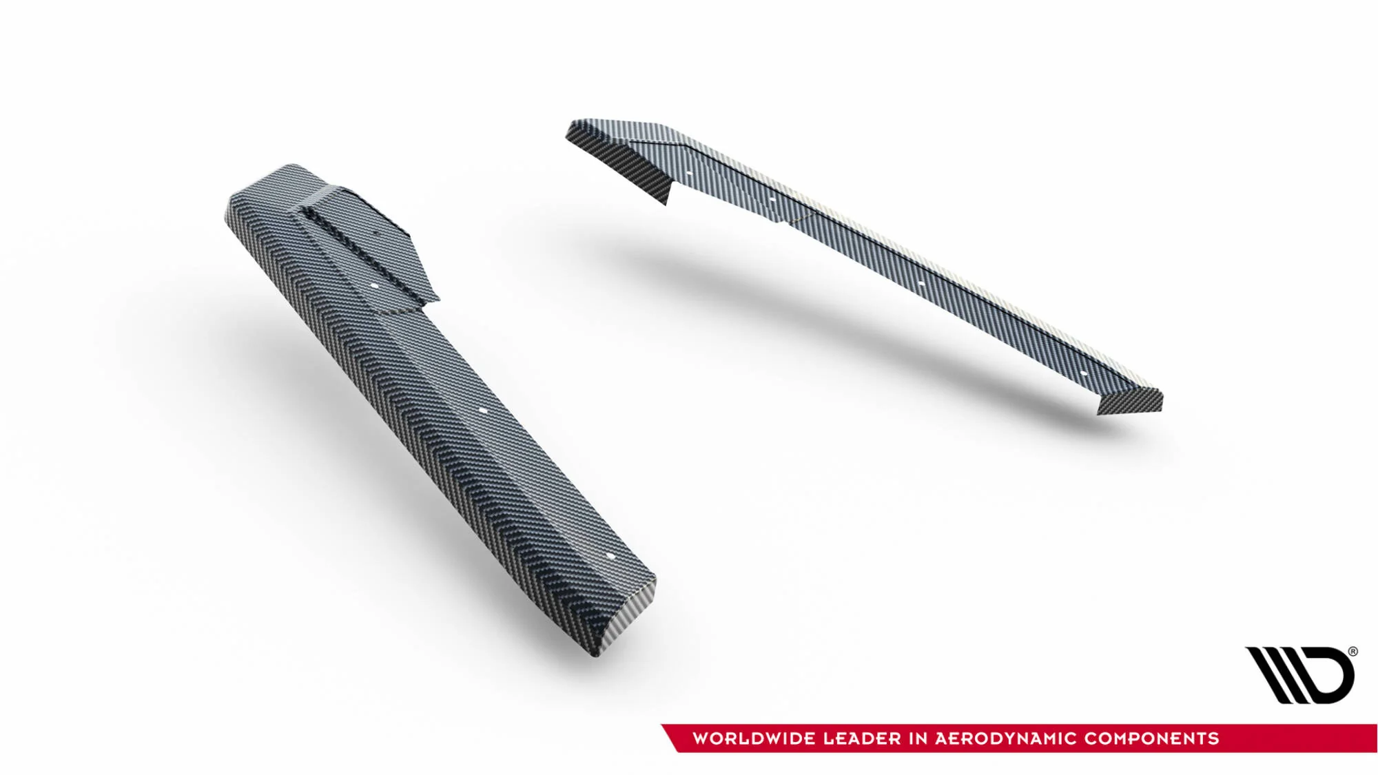 Carbon Fiber Rear Side Splitters Audi RS6 C8 (set for carbon fiber valance) - Image 6