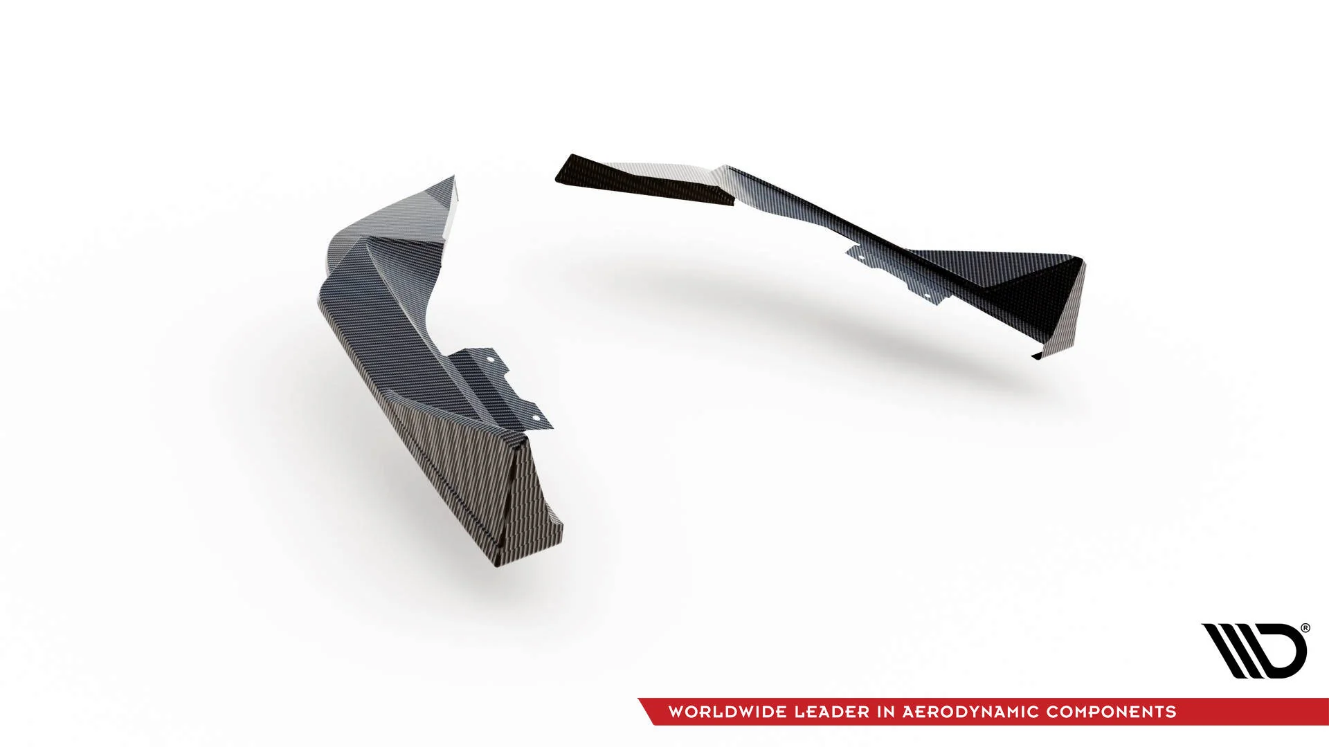 CARBON FIBER REAR SIDE SPLITTERS BMW M2 G87 (set for Maxton valance) - Image 6