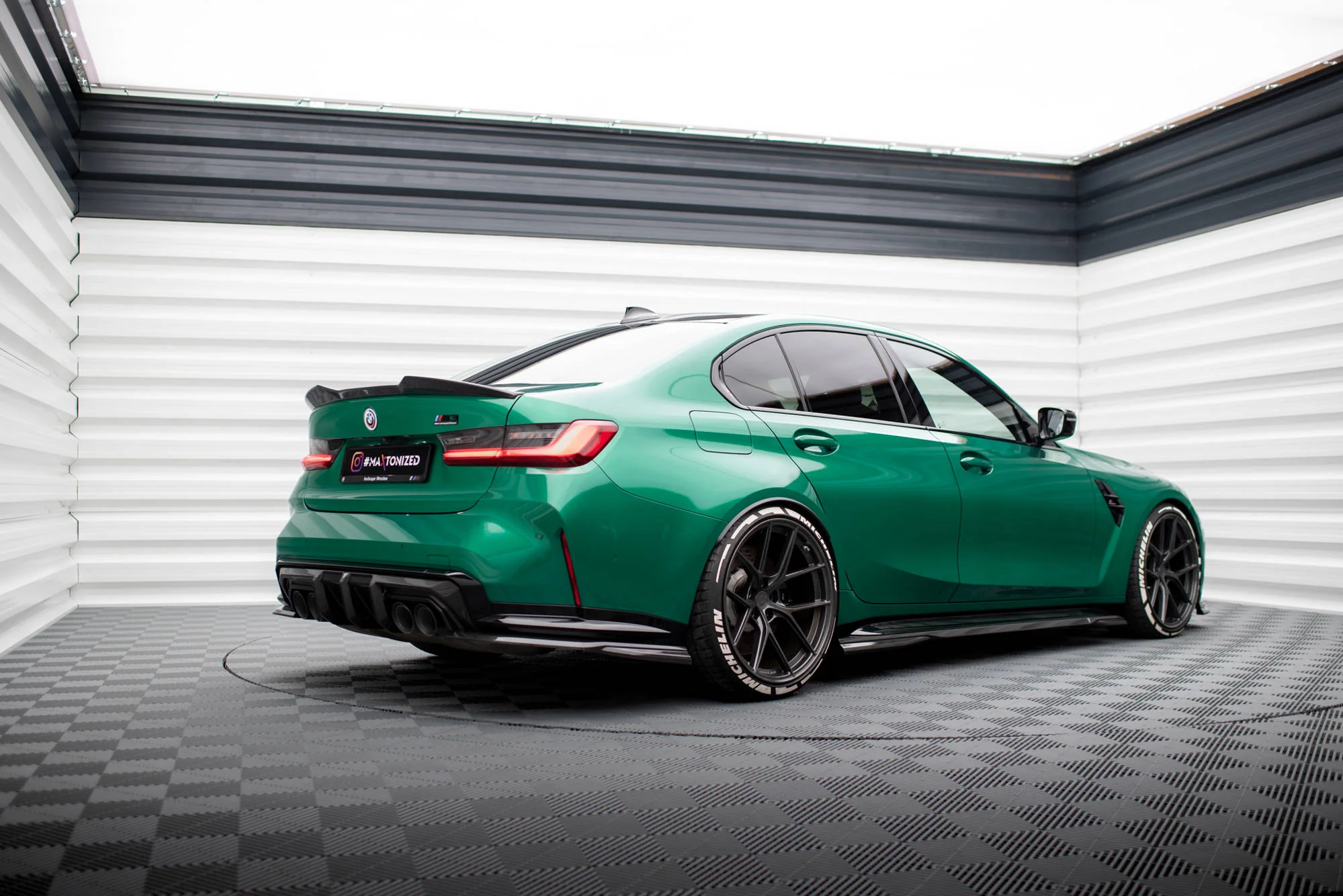 CARBON FIBER REAR SIDE SPLITTERS BMW M3 G80 (SET FOR DIFFUSER ONLY) - Image 3