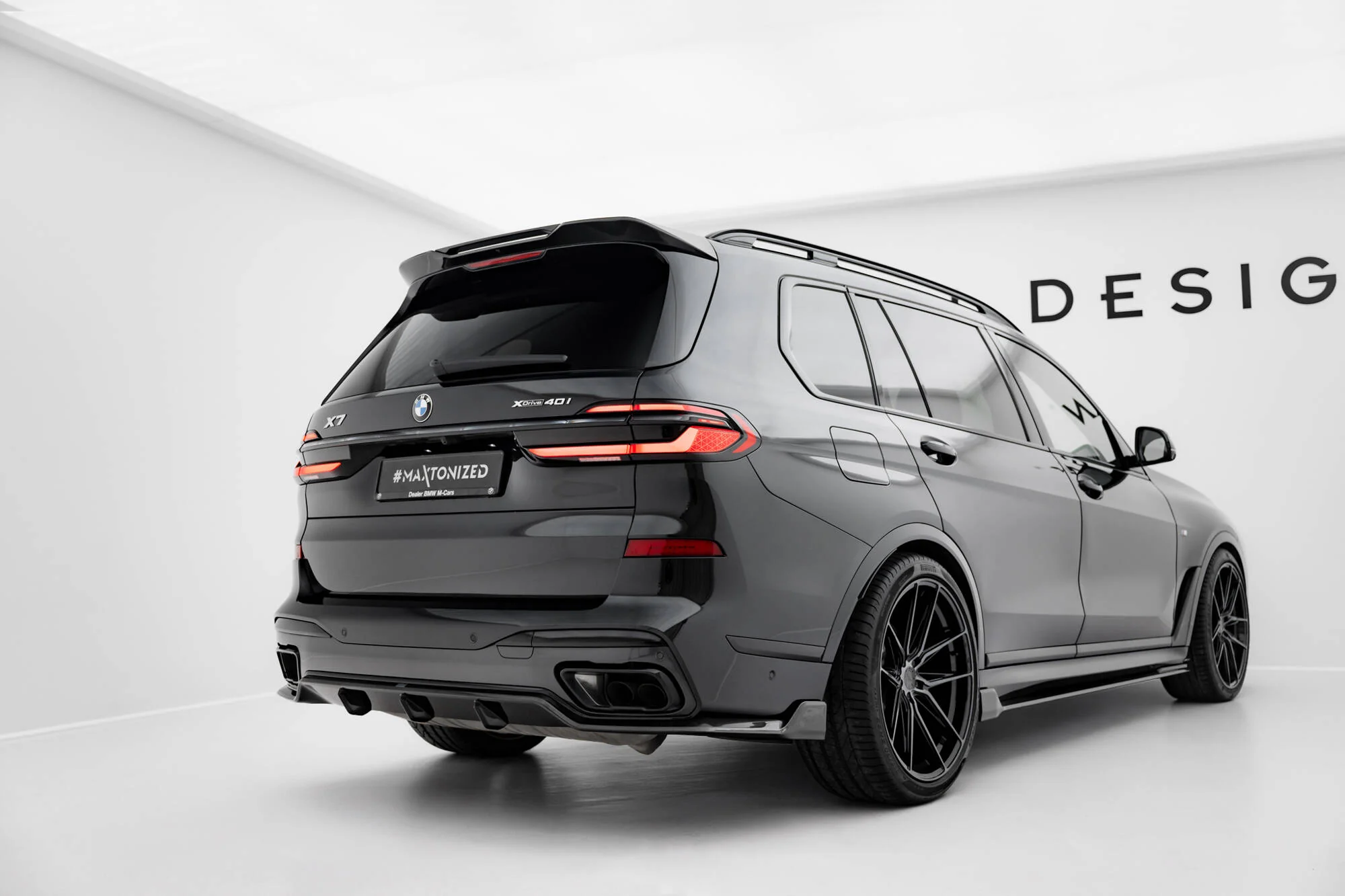 Carbon Fiber Tailgate Spoiler BMW X7 M-Pack G07 Facelift - Image 2