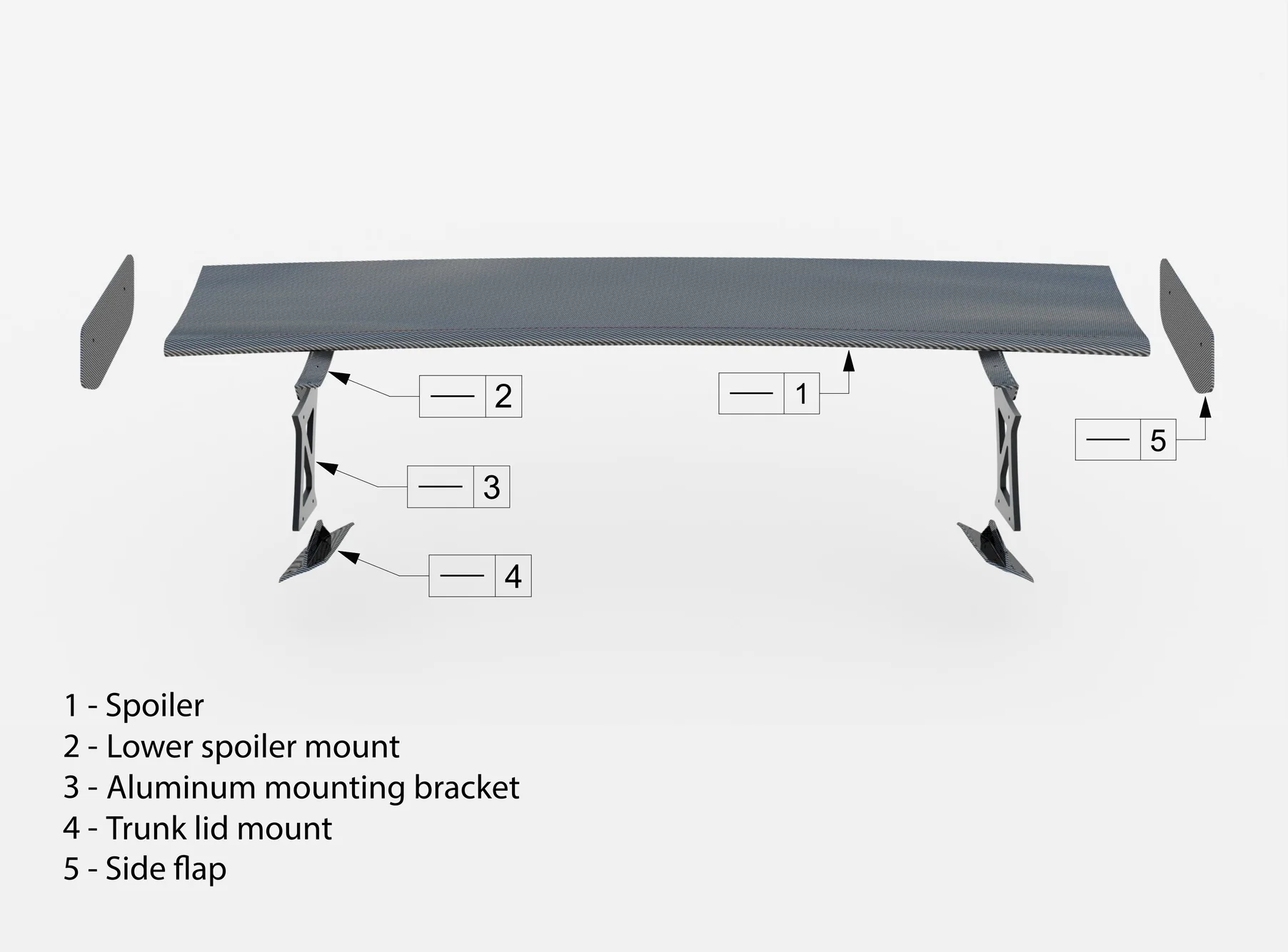 CARBON SPOILER TESLA MODEL 3 - Image 12