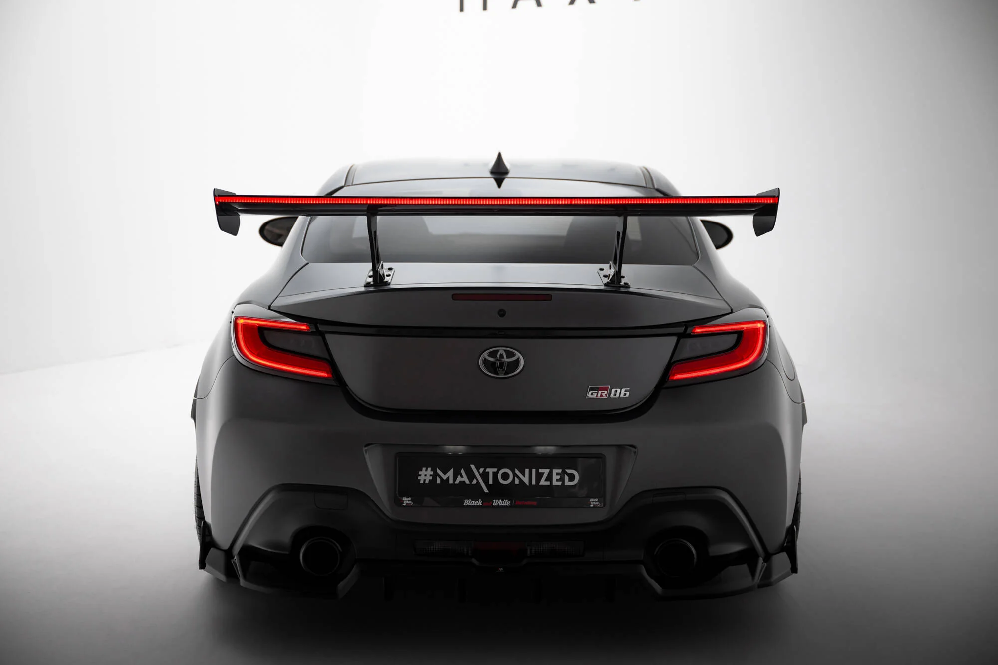 Carbon Spoiler With Internal Brackets Uprights + LED Toyota GR86 - Image 3