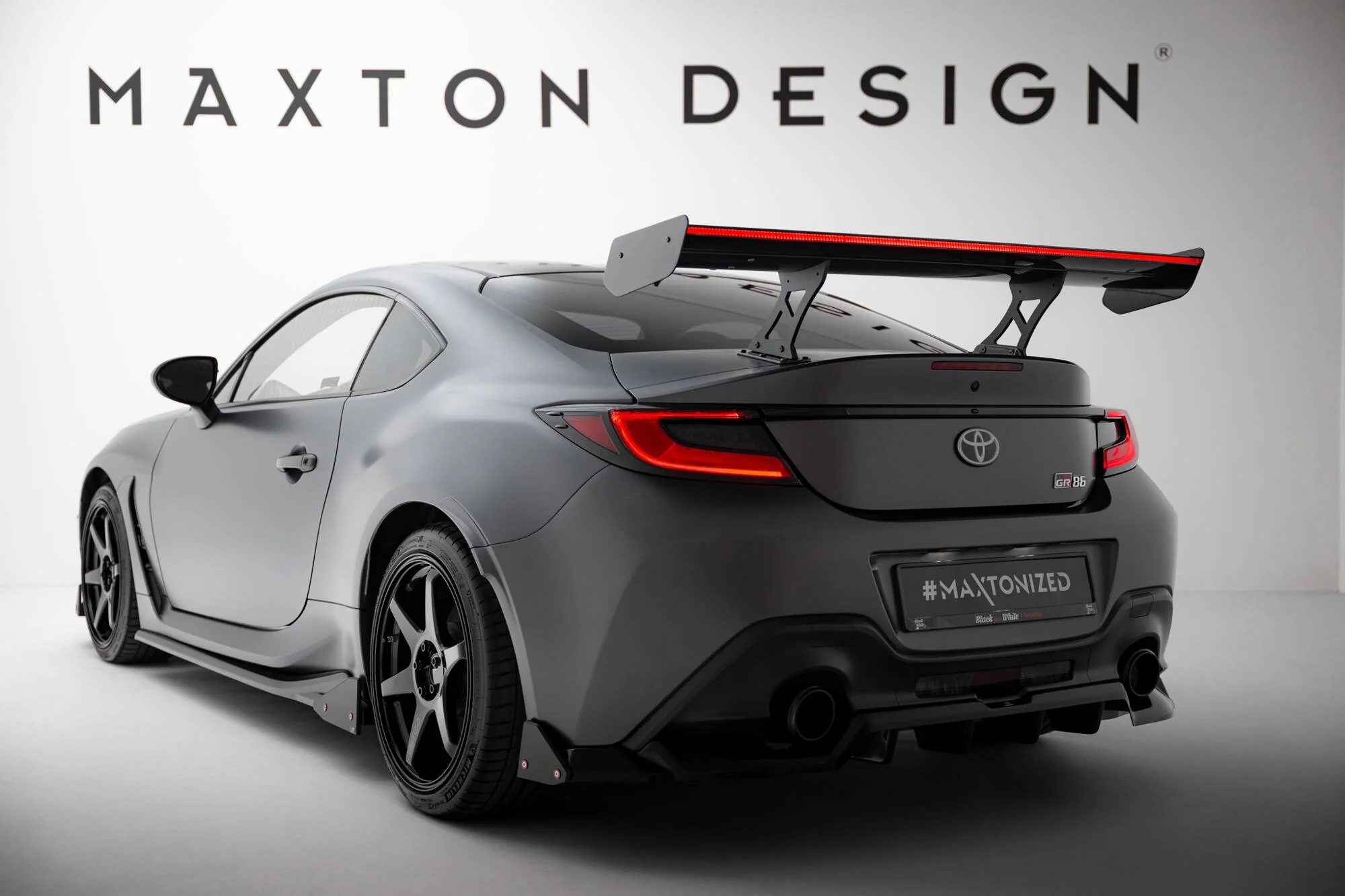 Carbon Spoiler With Internal Brackets Uprights + LED Toyota GR86 - Image 5