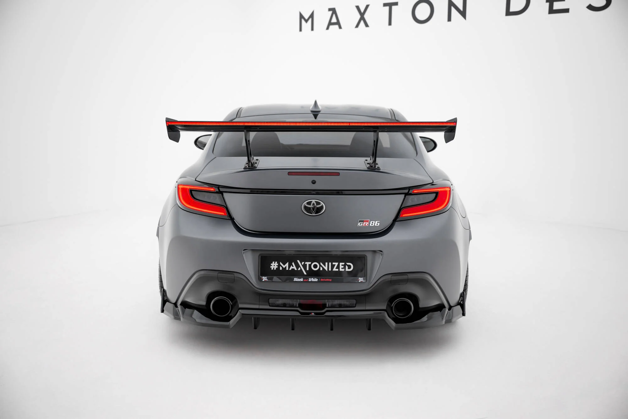 Carbon Spoiler With Internal Brackets Uprights + LED Toyota GR86 - Image 6