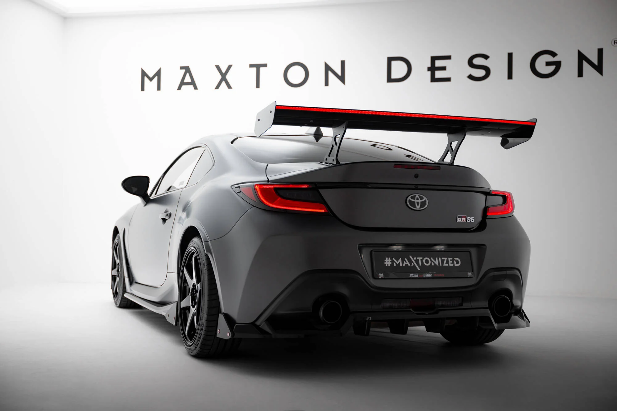 Carbon Spoiler With Internal Brackets Uprights + LED Toyota GR86 - Image 9