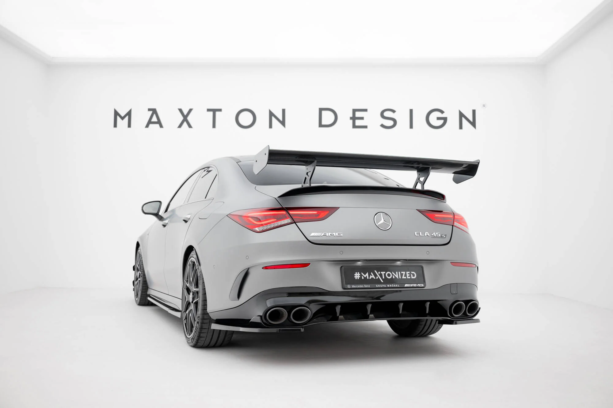 Carbon Spoiler With Internal Brackets Uprights Mercedes-Benz CLA Coupe C118 - Image 3