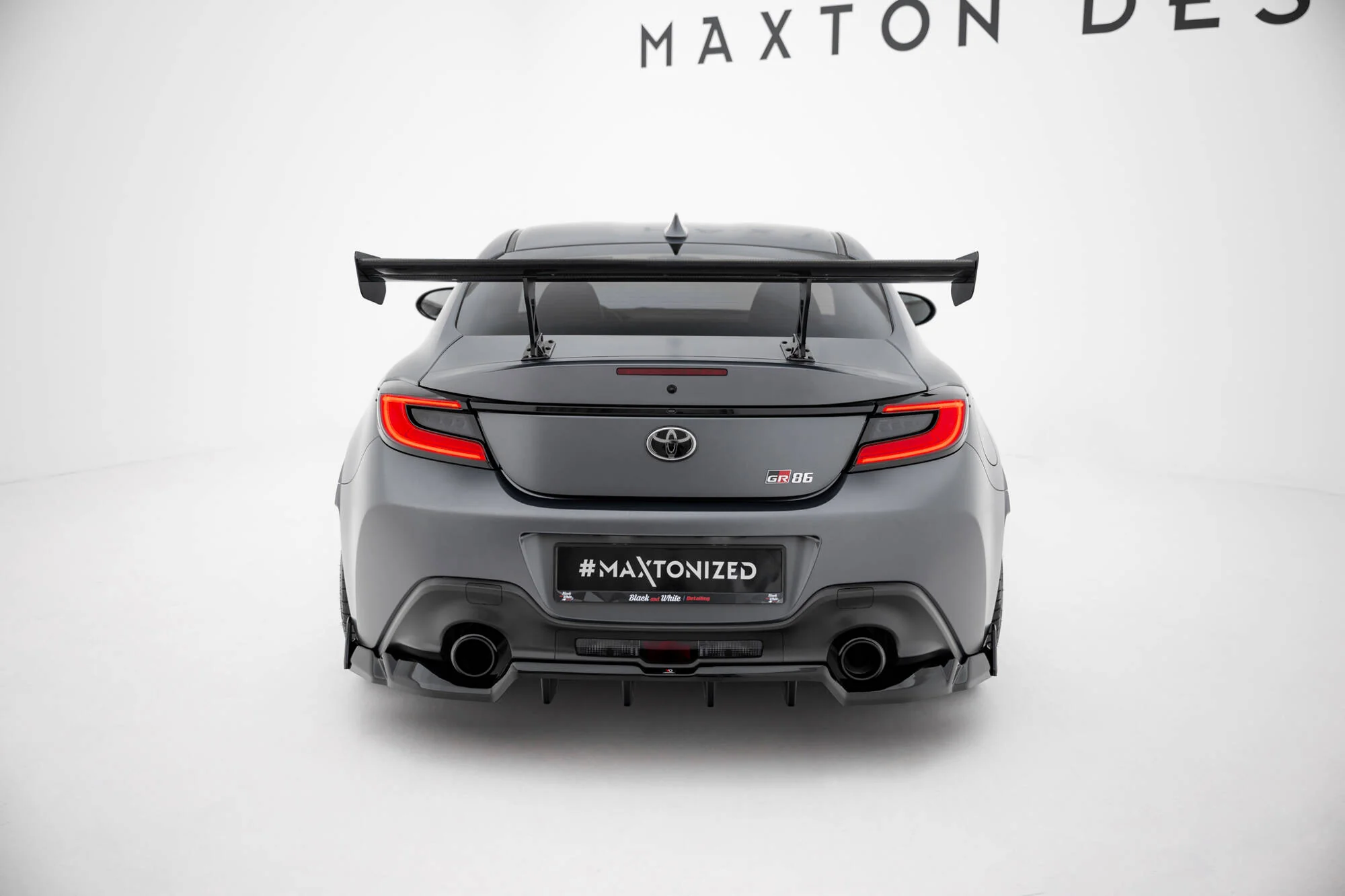 Carbon Spoiler With Internal Brackets Uprights Toyota GR86 - Image 2