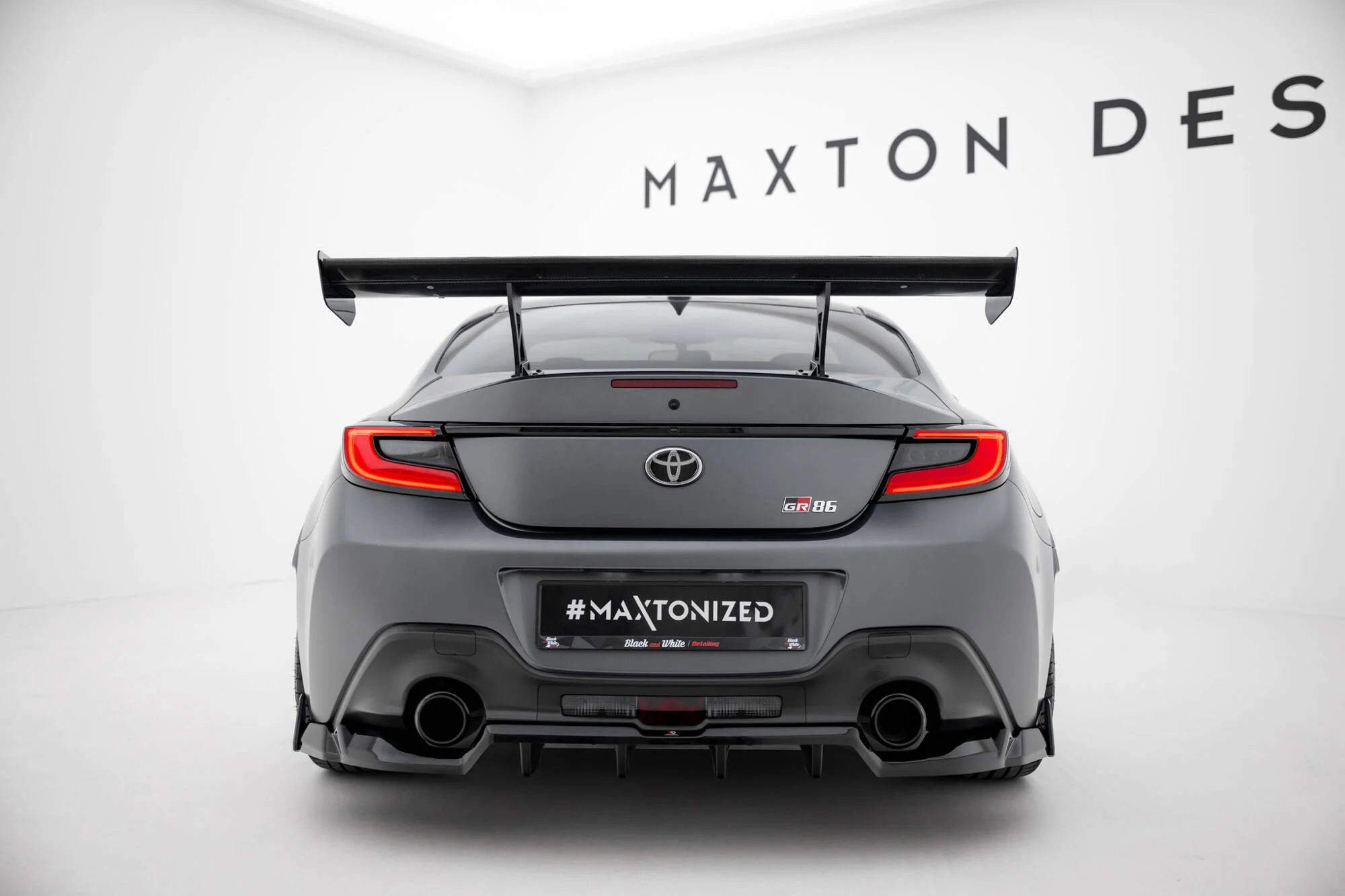 Carbon Spoiler With Internal Brackets Uprights Toyota GR86 - Image 3