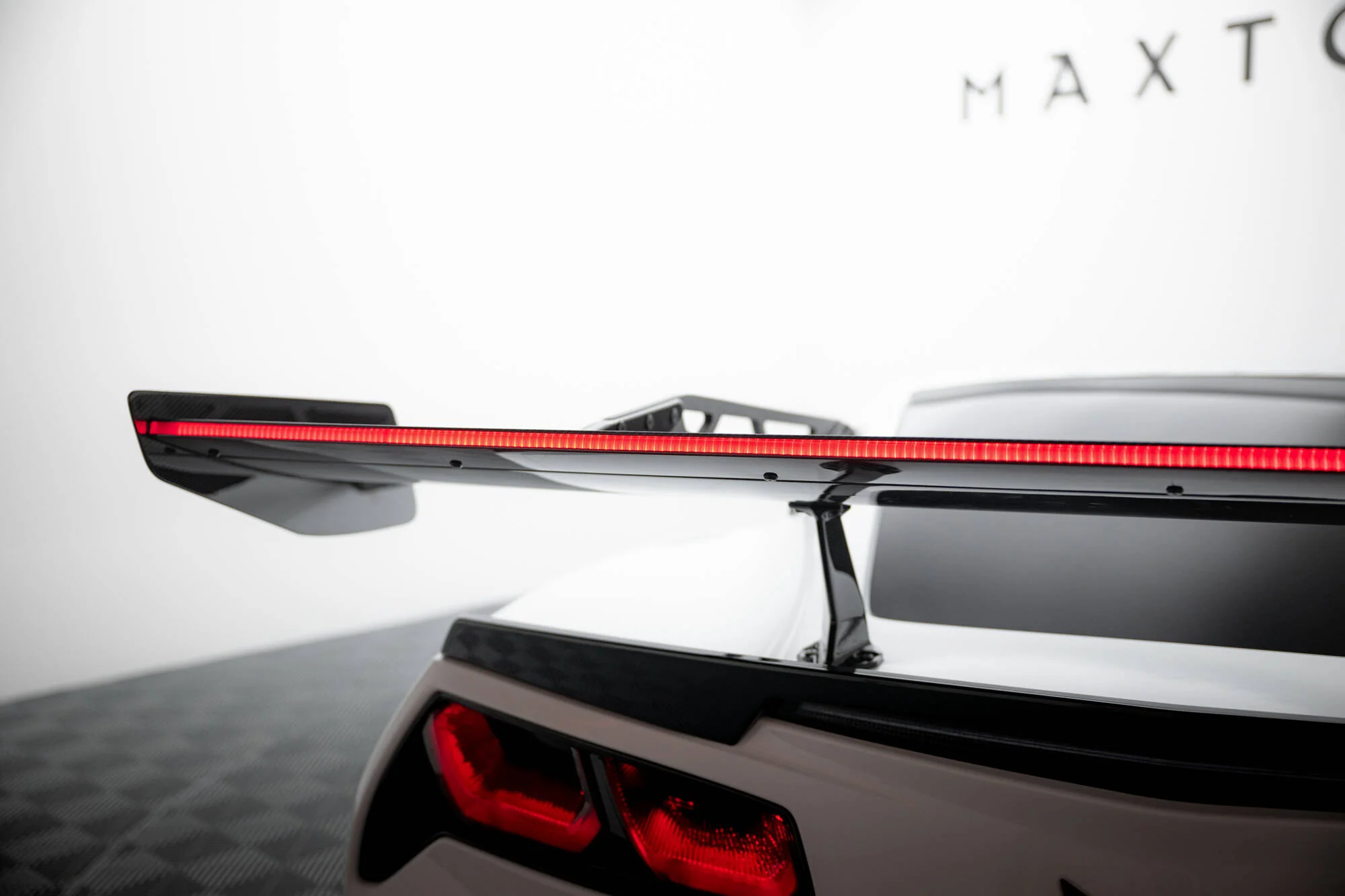 Carbon Spoiler With Upper Swan Mounting + LED Chevrolet Corvette Stingray / Grand Sport C7 - Image 8