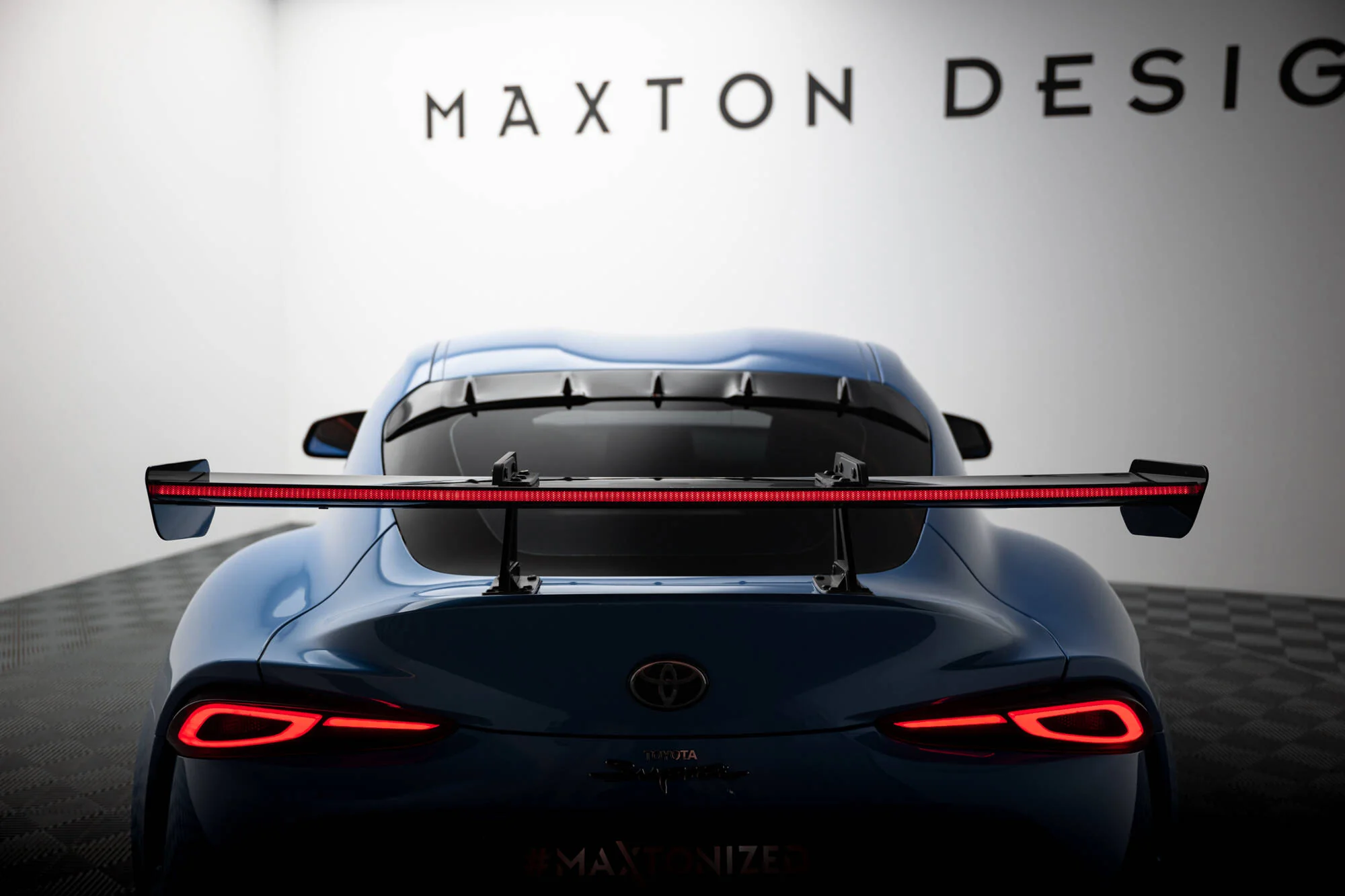 CARBON SPOILER WITH UPPER SWAN MOUNTING + LED TOYOTA SUPRA MK5 - Image 13