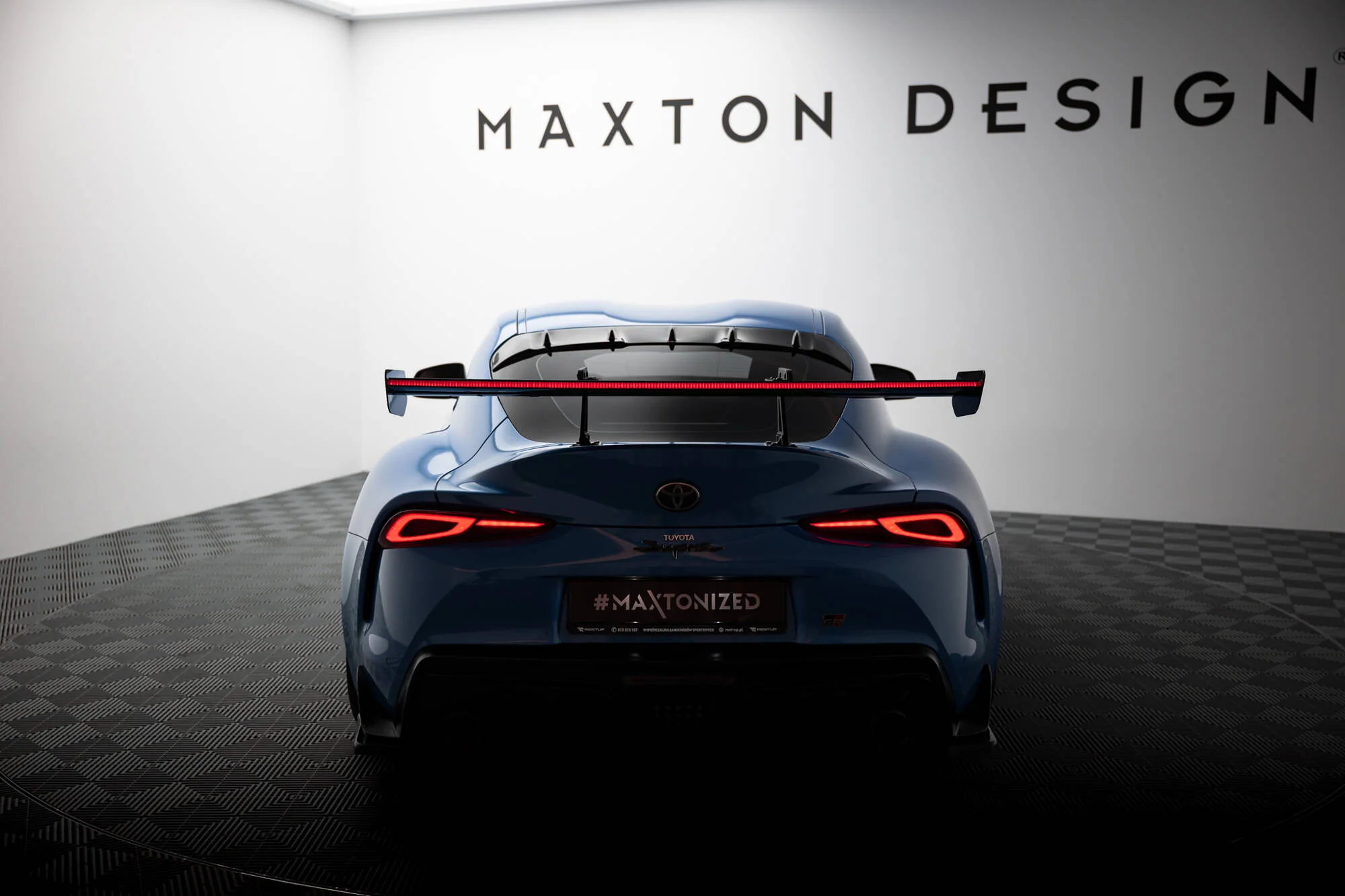 CARBON SPOILER WITH UPPER SWAN MOUNTING + LED TOYOTA SUPRA MK5 - Image 14