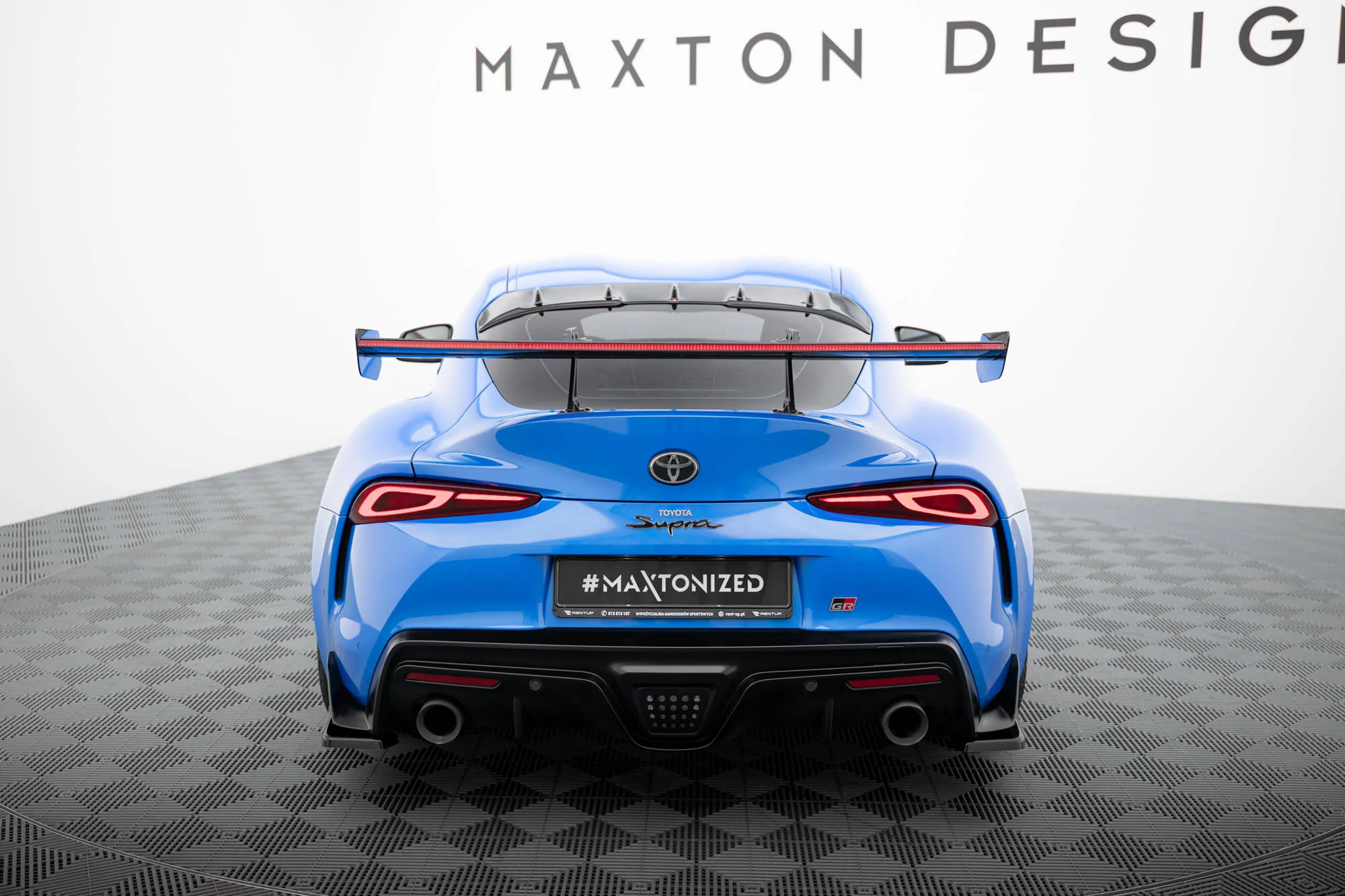 CARBON SPOILER WITH UPPER SWAN MOUNTING + LED TOYOTA SUPRA MK5 - Image 2