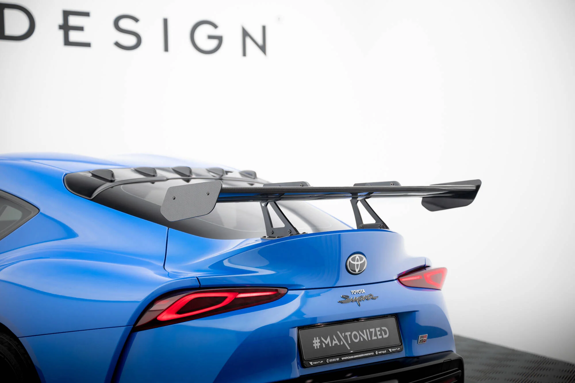 CARBON SPOILER WITH UPPER SWAN MOUNTING TOYOTA SUPRA MK5 - Image 4