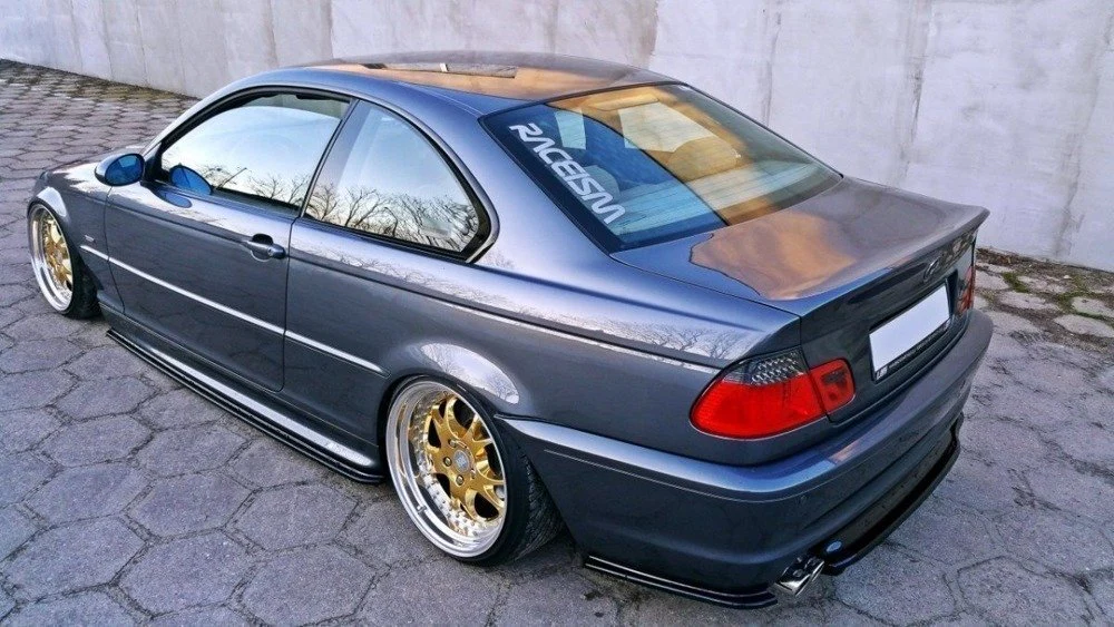 CENTRAL REAR SPLITTER FOR BMW 3 E46 MPACK COUPE (WITH VERTICAL BARS) - Image 4