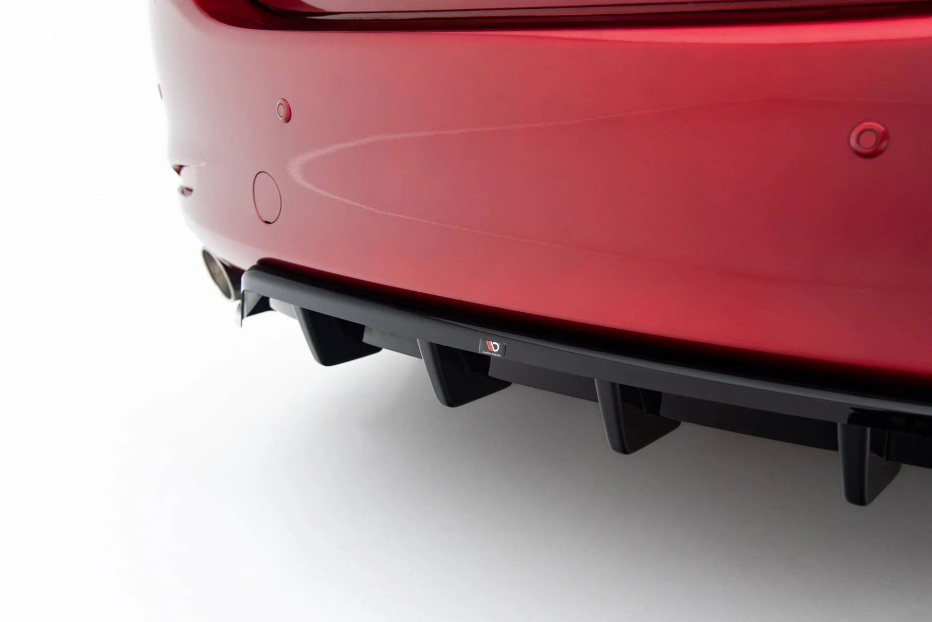 Rear Splitter (with vertical bars) Mazda 6 Sedan Mk3 Facelift - Image 4