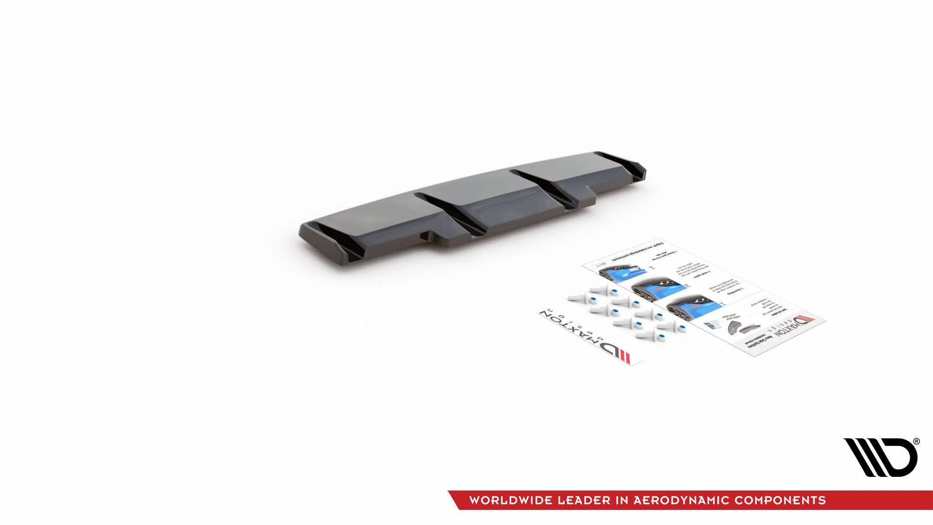 CENTRAL REAR SPLITTER FOR VOLKSWAGEN GOLF R MK8 - Image 6