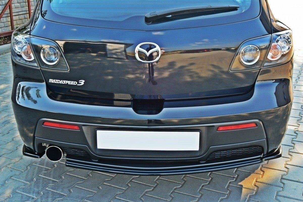 CENTRAL REAR SPLITTER MAZDA 3 MPS MK1 PREFACE (WITHOUT VERTICAL BARS) - Image 2