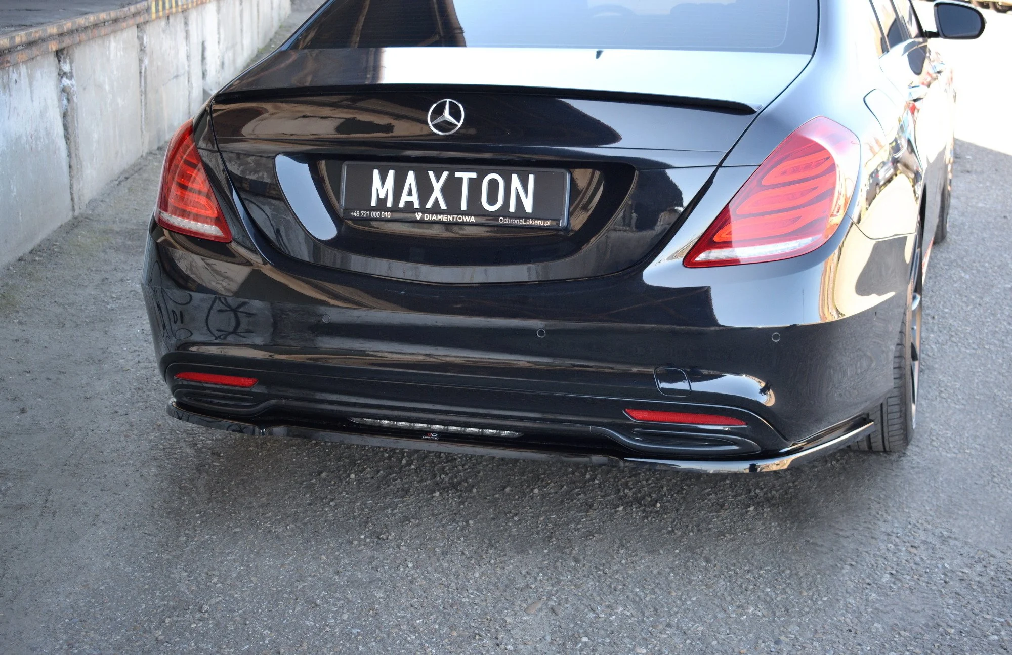 CENTRAL REAR SPLITTER MERCEDES-BENZ S-CLASS AMG-LINE W222 - Image 3