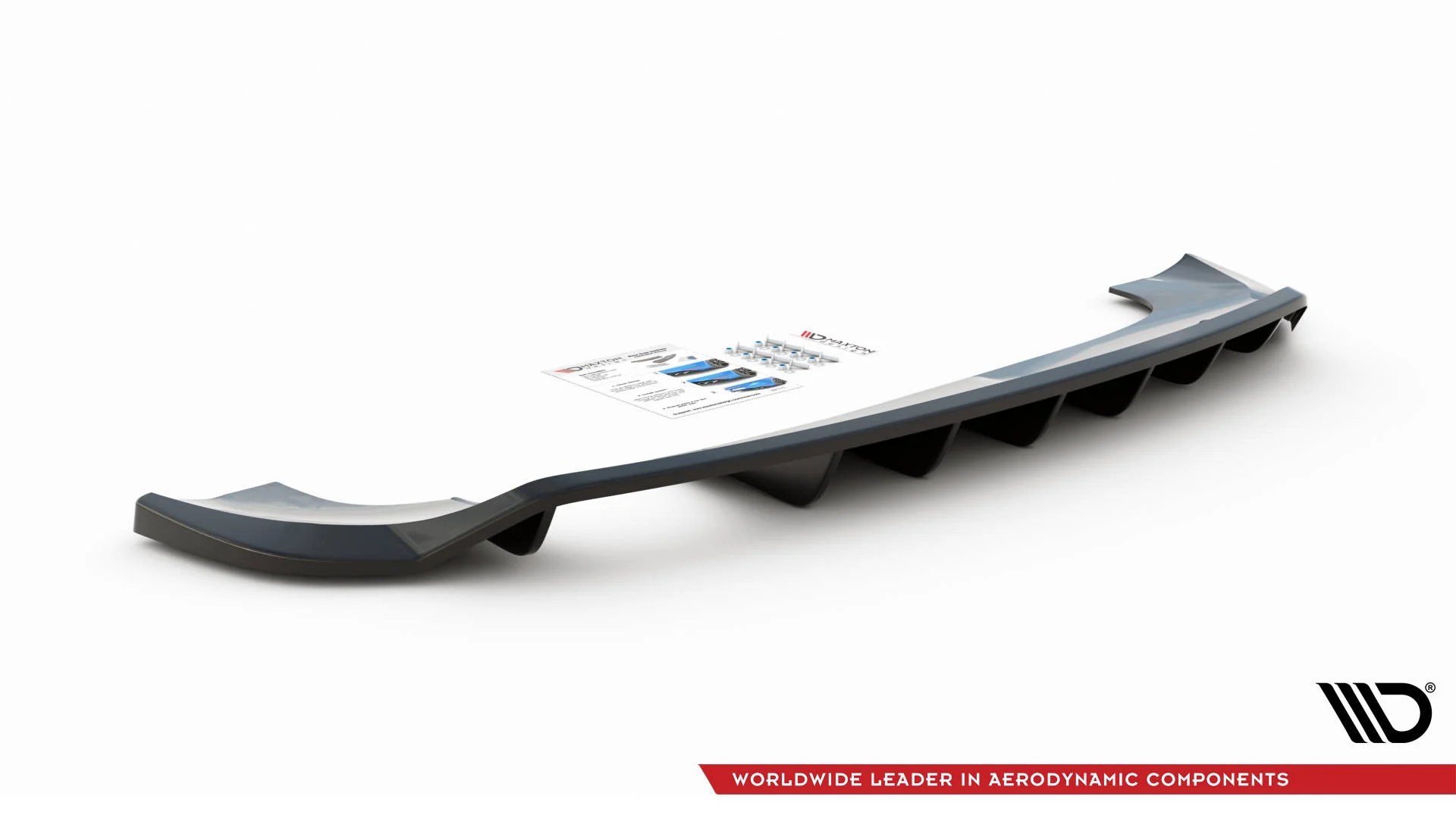 CENTRAL REAR SPLITTER (WITH VERTICAL BARS) AUDI Q3 S-LINE 8U FACELIFT - Image 5