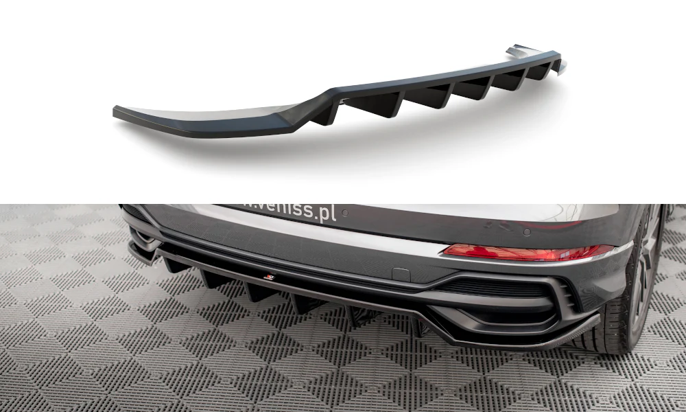CENTRAL REAR SPLITTER (WITH VERTICAL BARS) AUDI Q3 S-LINE F3