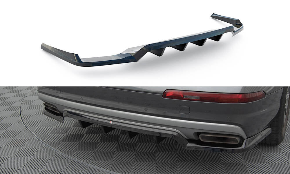 CENTRAL REAR SPLITTER (WITH VERTICAL BARS) AUDI Q7 MK2