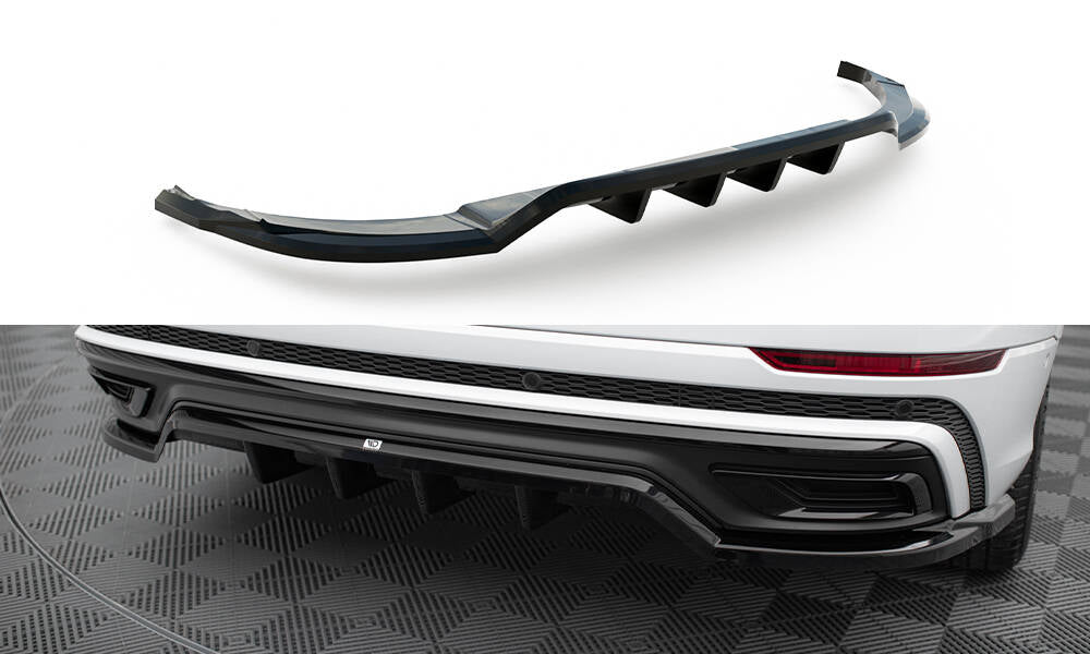 CENTRAL REAR SPLITTER (WITH VERTICAL BARS) AUDI Q8 S-LINE MK1