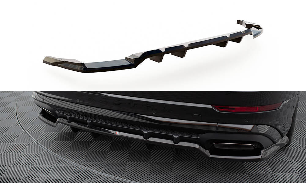 CENTRAL REAR SPLITTER (WITH VERTICAL BARS) AUDI SQ8 / Q8 S-LINE MK1 FACELIFT