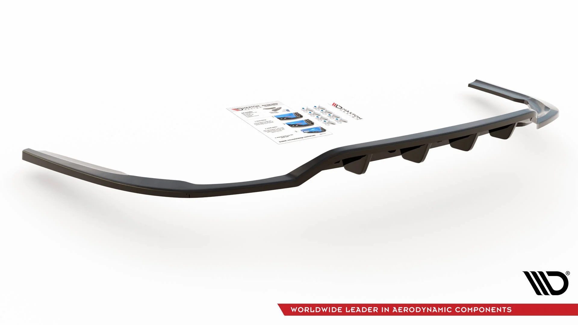 CENTRAL REAR SPLITTER (WITH VERTICAL BARS) DODGE CHARGER RT MK7 FACELIFT - Image 6