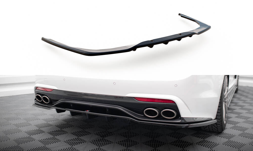 CENTRAL REAR SPLITTER (WITH VERTICAL BARS) KIA STINGER GT-LINE MK1