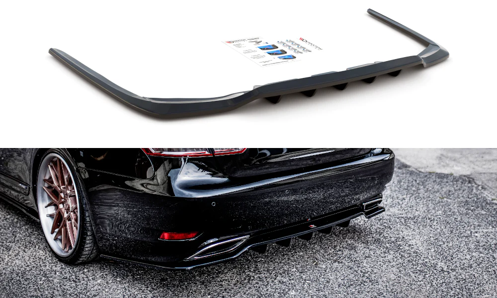 CENTRAL REAR SPLITTER (WITH VERTICAL BARS) LEUXS LS MK4 FACELIFT