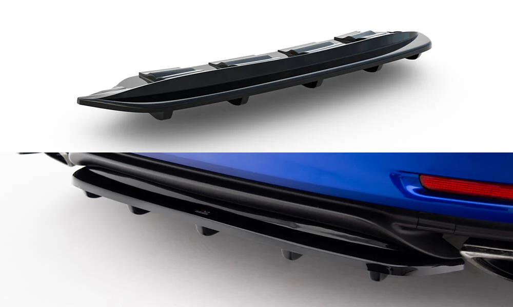 CENTRAL REAR SPLITTER (WITH VERTICAL BARS) LEXUS RC