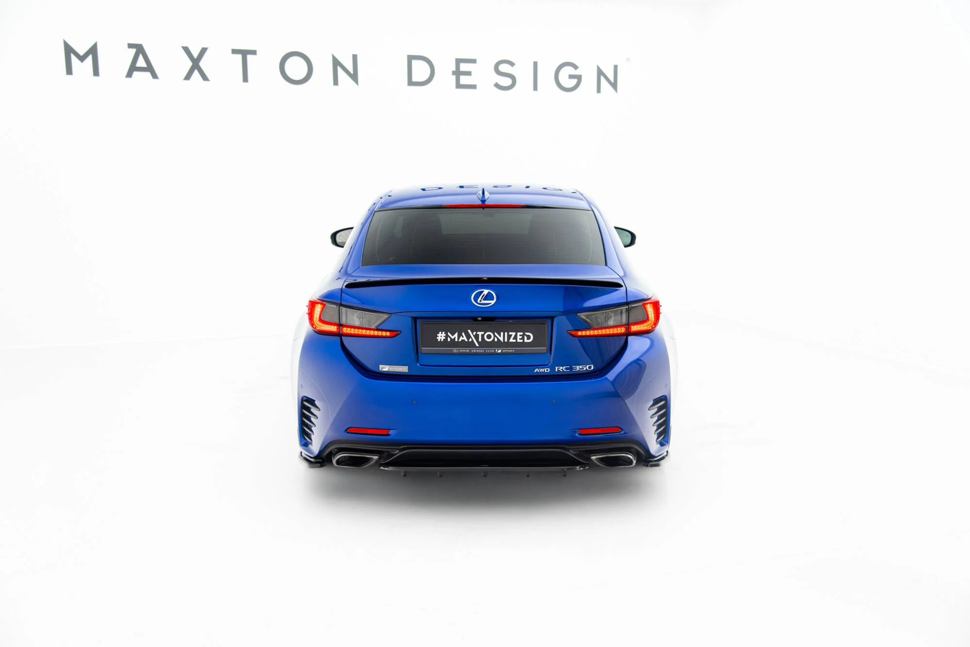 CENTRAL REAR SPLITTER (WITH VERTICAL BARS) LEXUS RC - Image 2