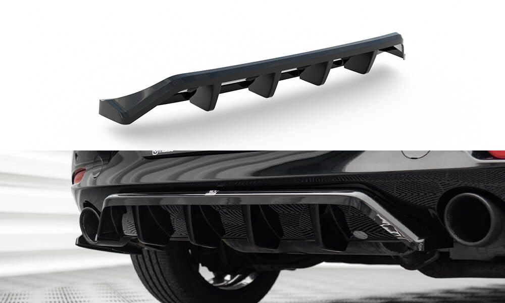 CENTRAL REAR SPLITTER (WITH VERTICAL BARS) MAZDA 3 MK4