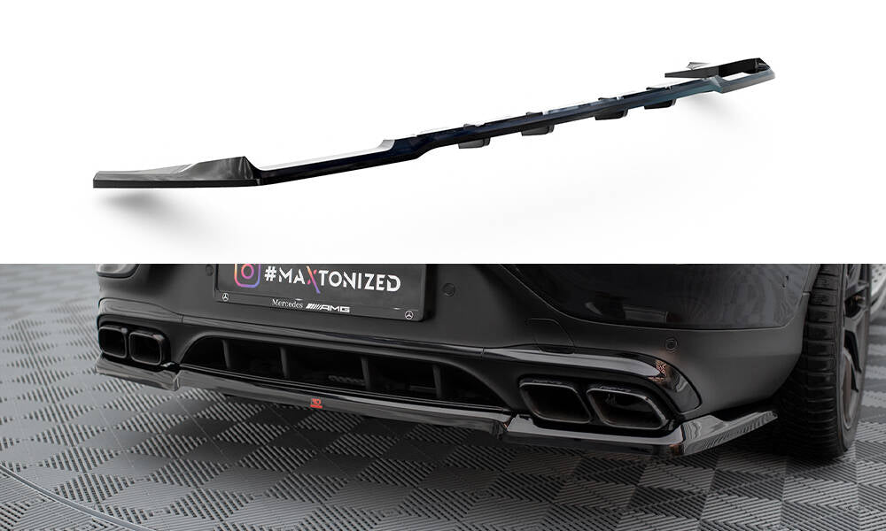 CENTRAL REAR SPLITTER (WITH VERTICAL BARS) MERCEDES-AMG GLC 63 COUPE C253 FACELIFT