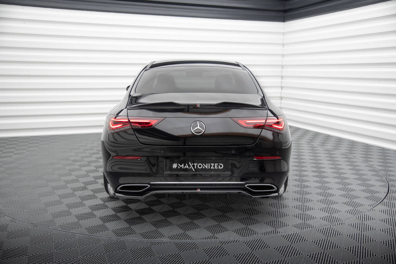 CENTRAL REAR SPLITTER (WITH VERTICAL BARS) MERCEDES-BENZ CLA COUPE C118 - Image 2