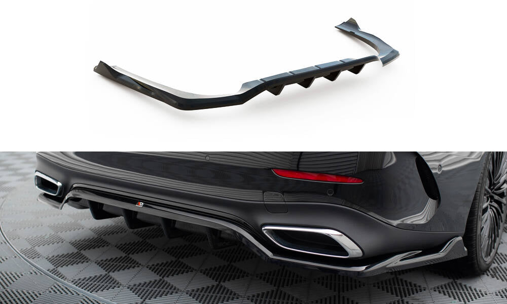 CENTRAL REAR SPLITTER (WITH VERTICAL BARS) MERCEDES-BENZ E AMG-LINE W214