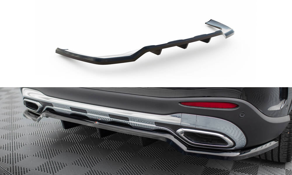 CENTRAL REAR SPLITTER (WITH VERTICAL BARS) MERCEDES-BENZ GLC AMG-LINE X254