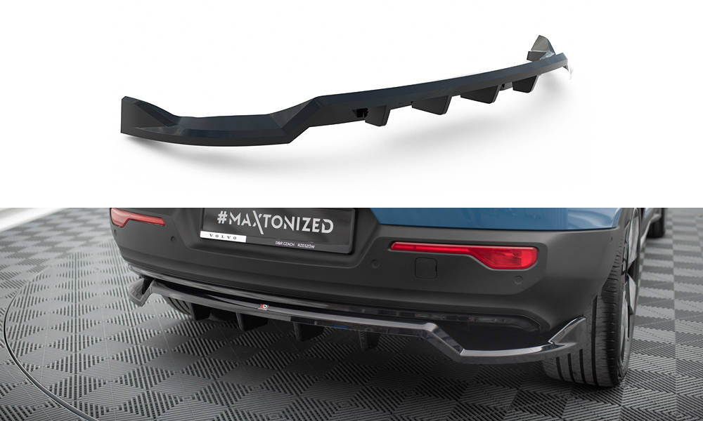 CENTRAL REAR SPLITTER (WITH VERTICAL BARS) VOLVO C40 MK1