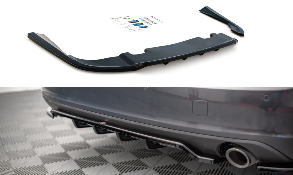 CENTRAL REAR SPLITTER (WITH VERTICAL BARS) VOLVO V90 MK2