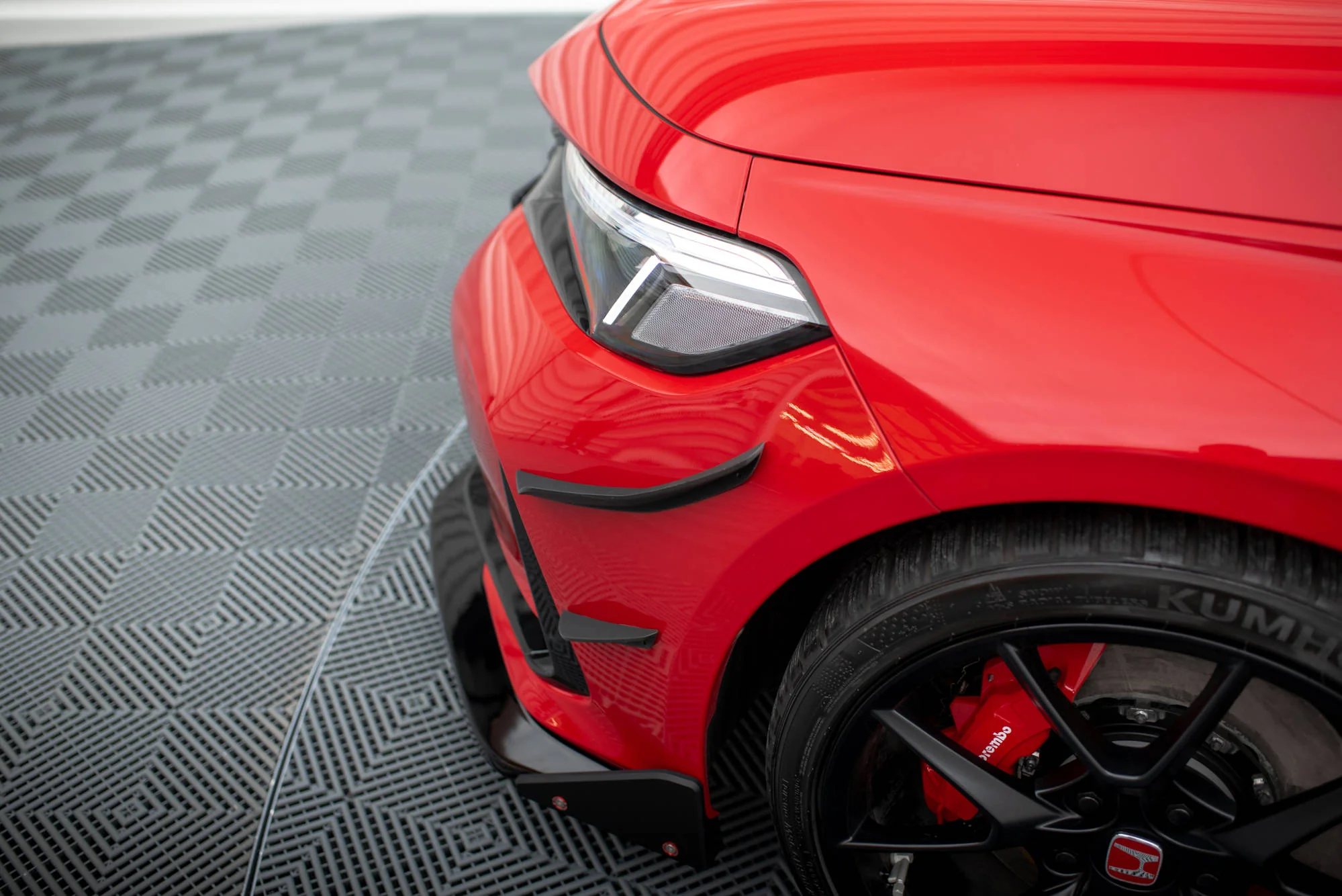 FRONT BUMPER WINGS (CANARDS) HONDA CIVIC TYPE-R MK 11 - Image 3
