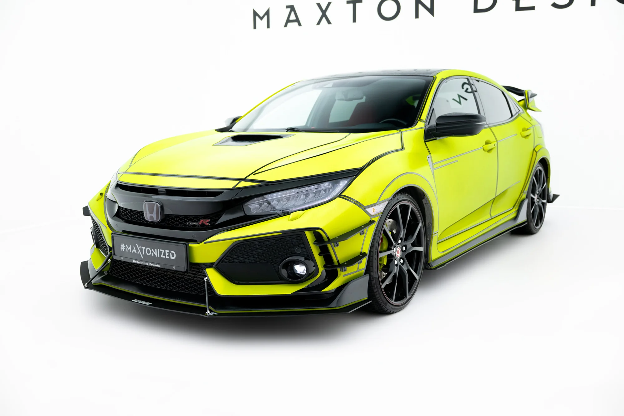 FRONT RACING SPLITTER V.1 HONDA CIVIC X TYPE R