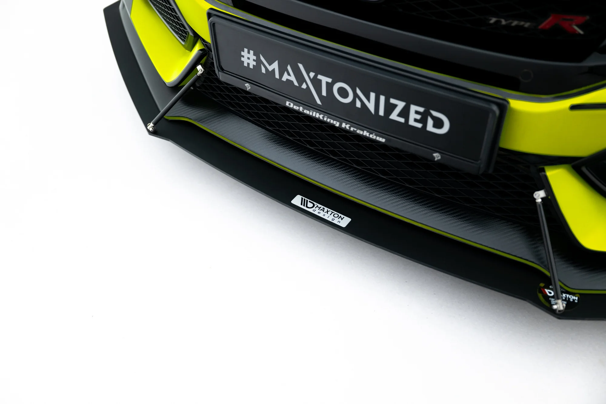 FRONT RACING SPLITTER V.1 HONDA CIVIC X TYPE R - Image 2