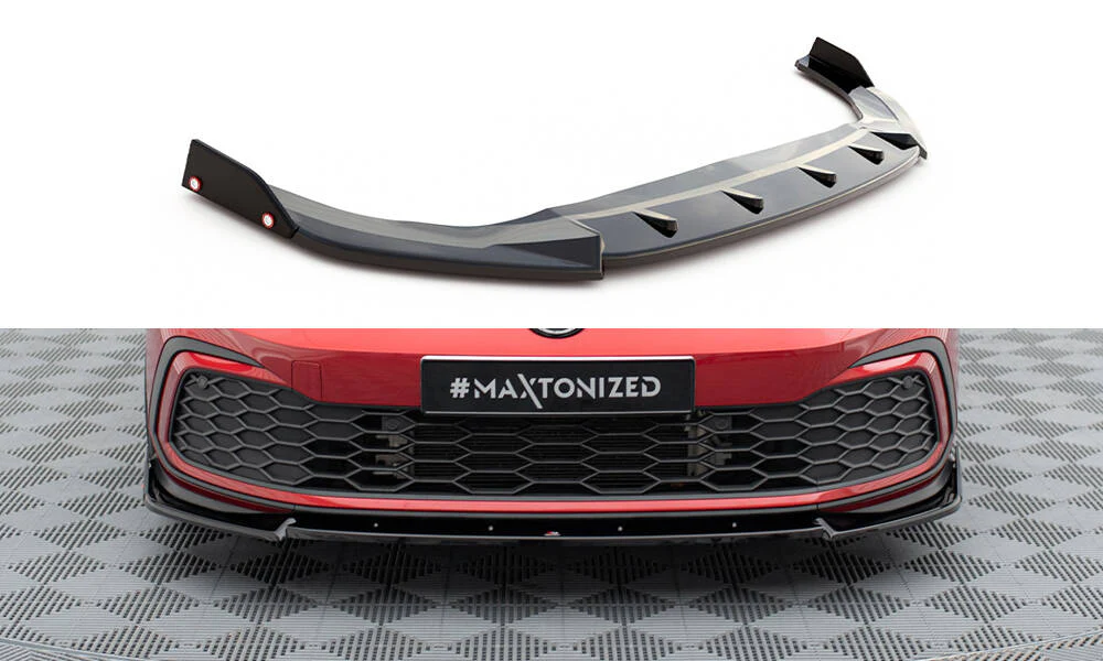 FRONT SPLITTER + FLAPS V.3 VOLKSWAGEN GOLF 8 GTI / R-LINE