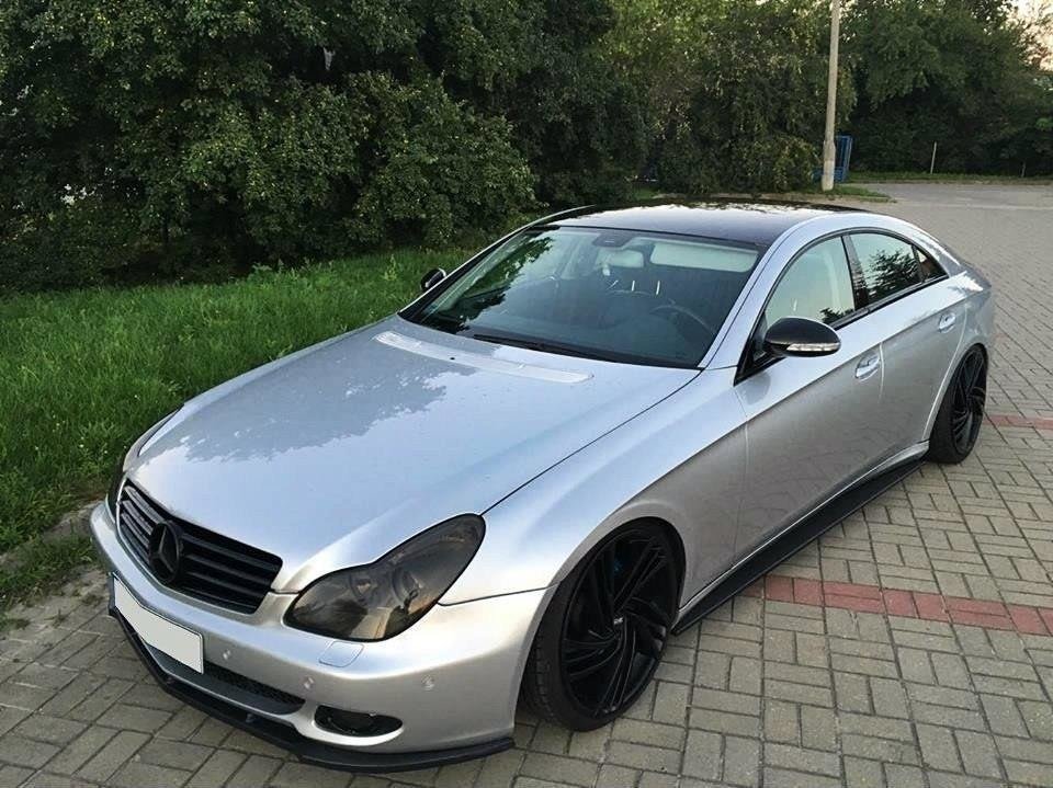 FRONT SPLITTER MERCEDES CLS C219 STANDARD BUMPER - Image 2