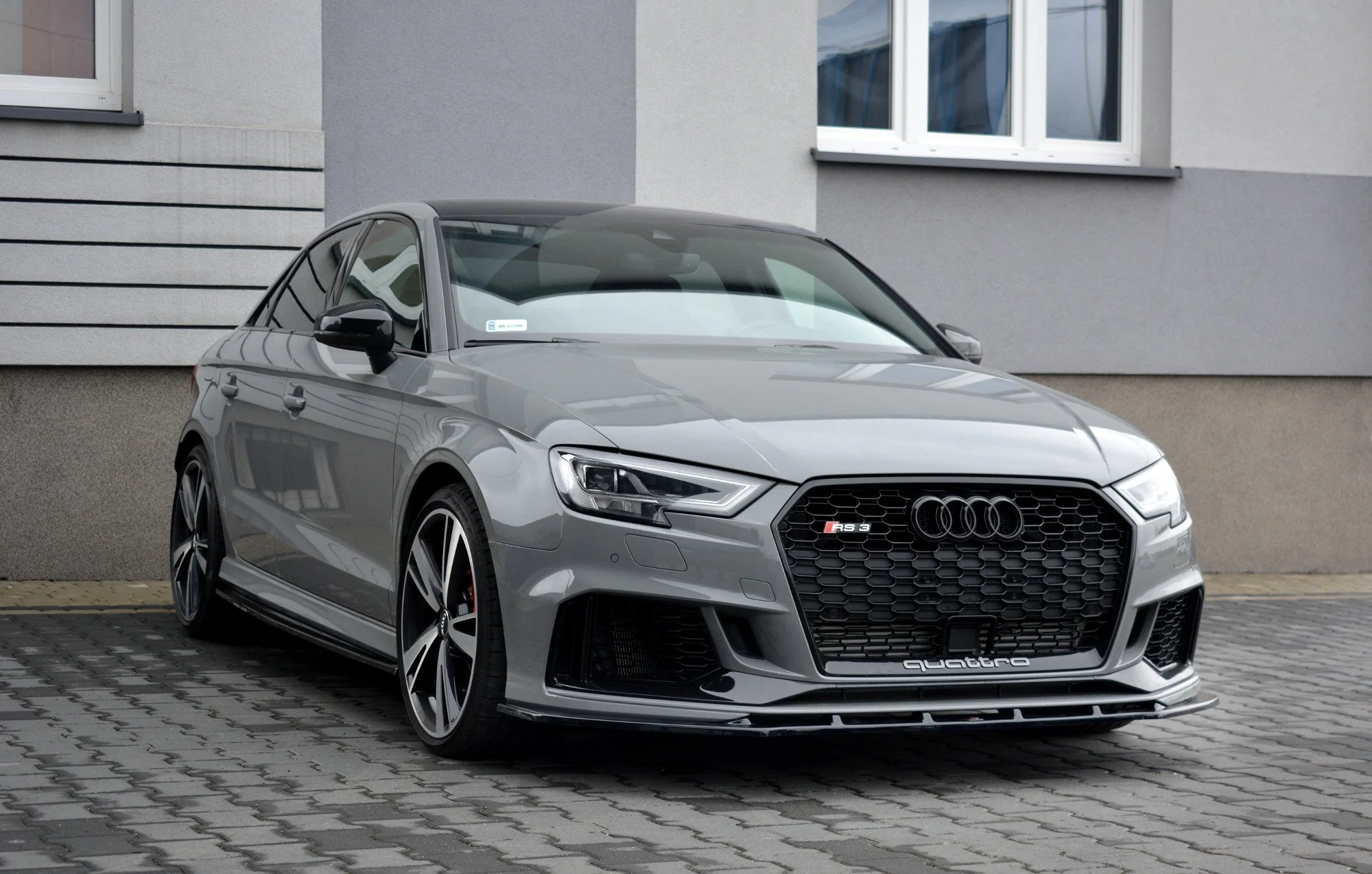FRONT SPLITTER V.1 AUDI RS3 8V FL SEDAN - Image 3