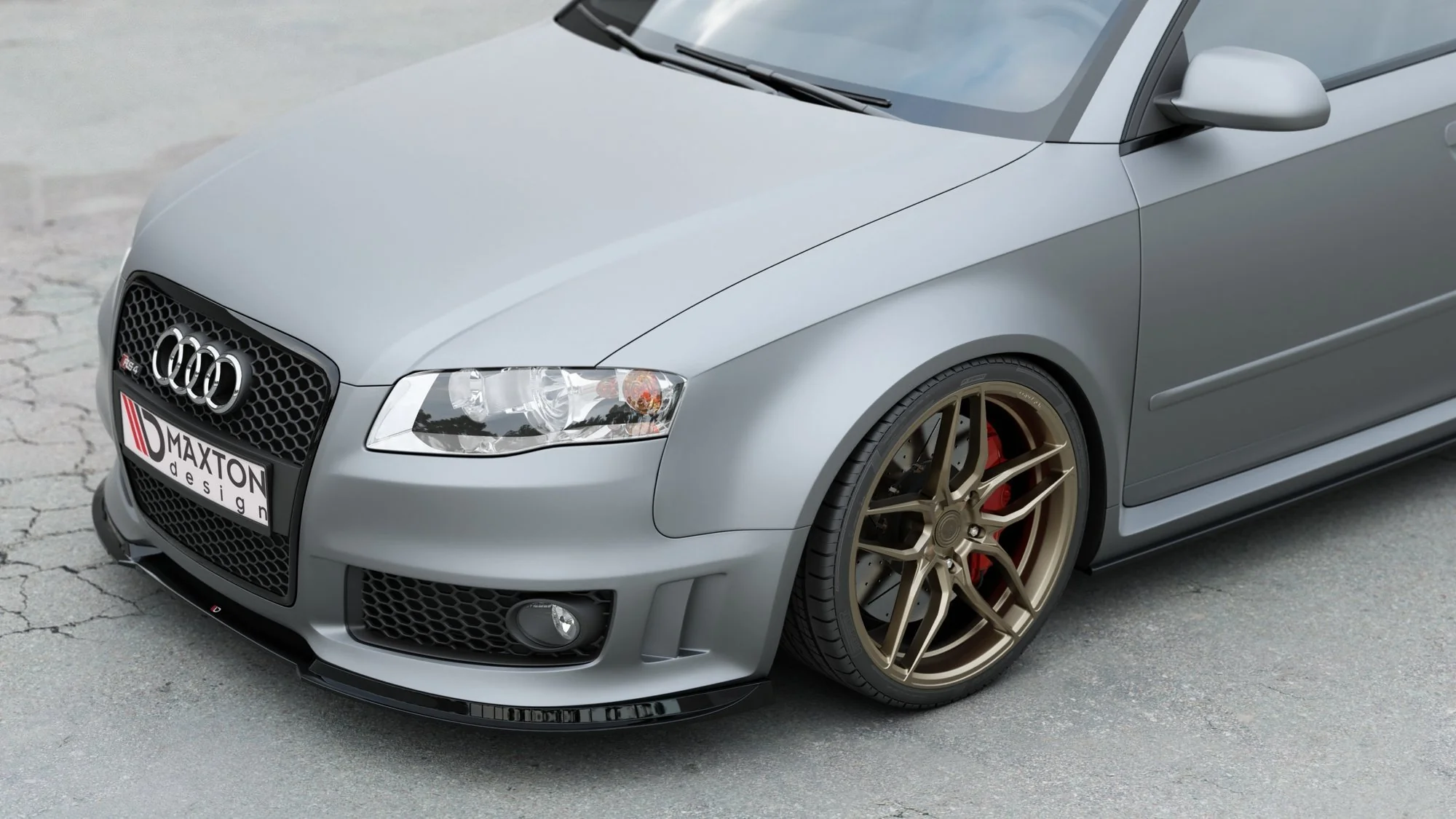 FRONT SPLITTER V.1 AUDI RS4 B7 - Image 2