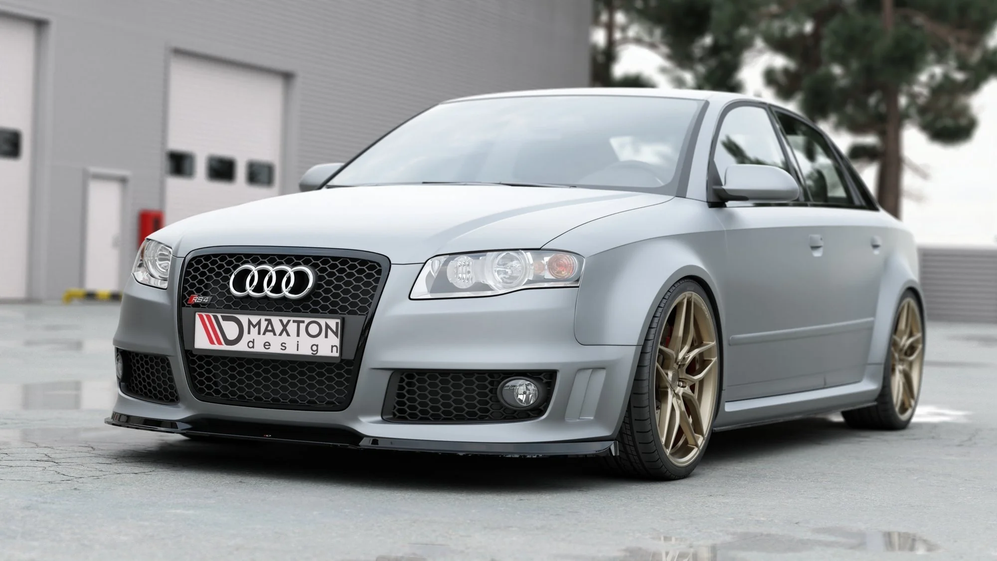 FRONT SPLITTER V.1 AUDI RS4 B7 - Image 4