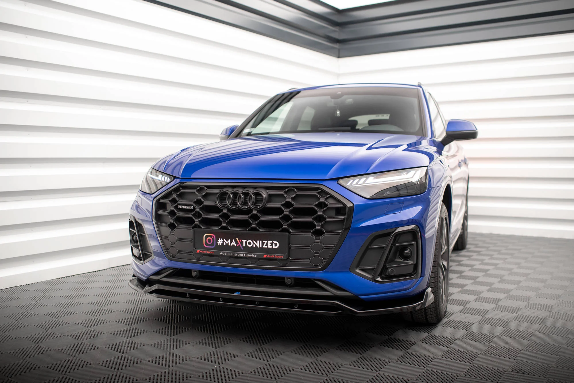 FRONT SPLITTER V.1 AUDI SQ5 / Q5 S-LINE SUV / SPORTBACK MK2 FACELIFT - Image 2